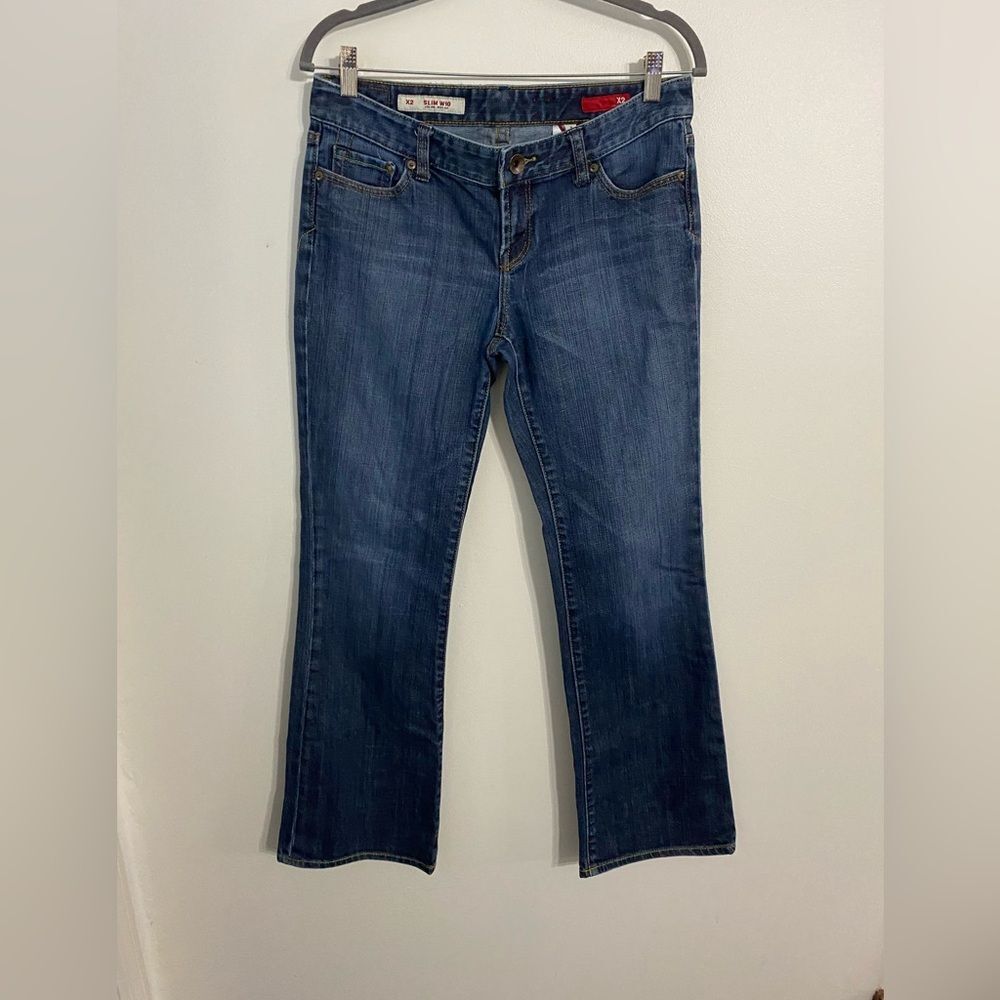 Express X2 W10 low rise slim boot cut  jeans size 8